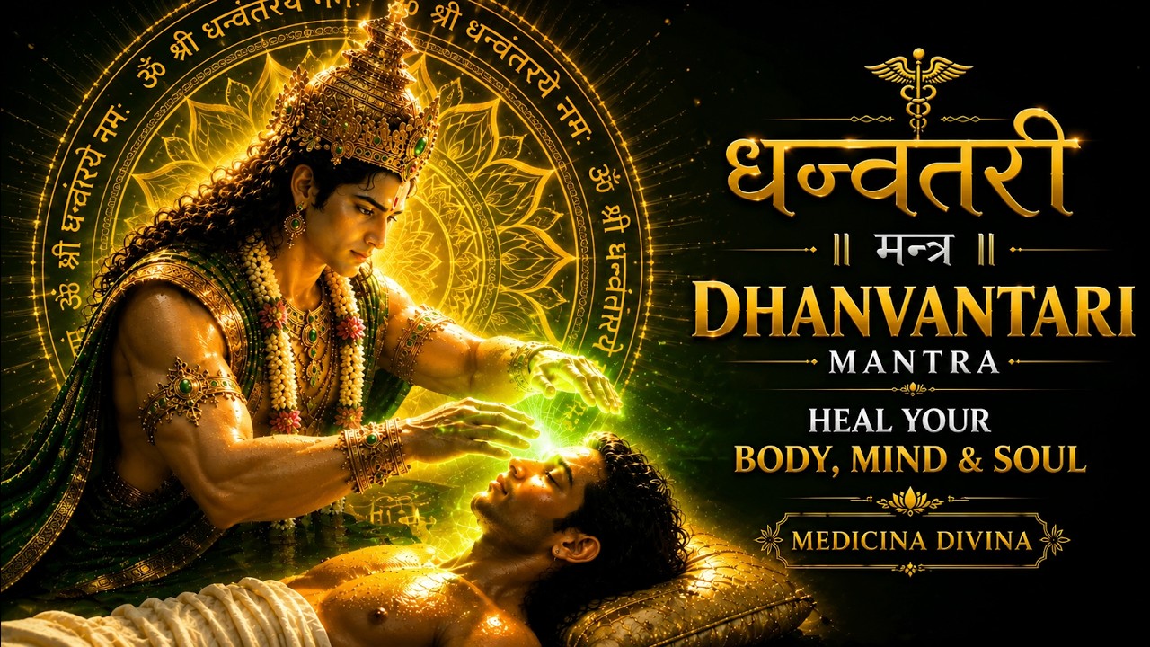 DHANVANTARI MANTRA ✨ SANA TU CUERPO, TU MENTE Y TU ALMA • MEDICINA DIVINA • 432Hz