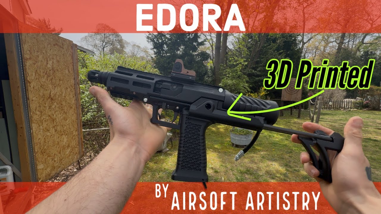 3D Printed Airsoft SMG | EDORA by Airsoft Artistry