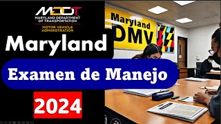 Examen de Manejo de Maryland MVA 2024 [Ep. 2 Parte 1]🚗 Guía Completa en Español