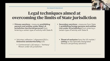 Secondary Sanctions Conference Ghent -  Concept  and  Impact on trade