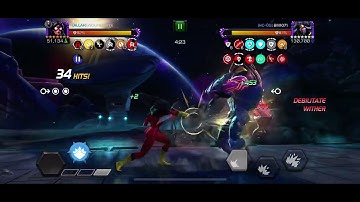 MCoC Spider Woman vs Solvarch on node 48 (bane, safe guard, stunning reflection)