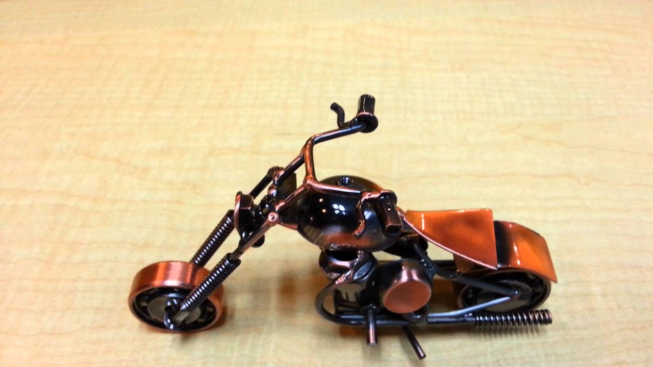Motorcycle Handmade model - YouTube