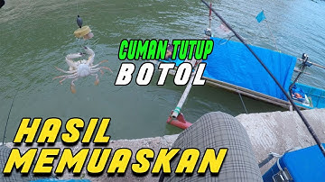 MANCING KEPITING MENGGUNAKAN TUTUP BOTOL HASIL NYA DI LUAR DUGAAN