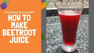 Healthy Carrot Beetroot Juice Using Usb Portable Juicer- Carrot Beetroot Juice Recipe