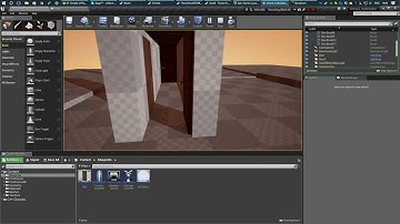 UE4 - Opening a door with a Line Trace.