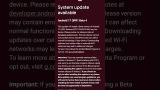 Android 17 QPR1 Beta 4 update 🥲 finally| Now available for Google Pixel 8a. ☺️ #phone #update