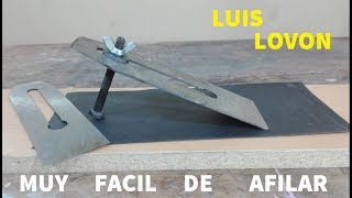 COMO AFILAR UN CEPILLO DE CARPINTERO DE FORMA CASERA (Muy Fácil Y Económico) - LUIS LOVON