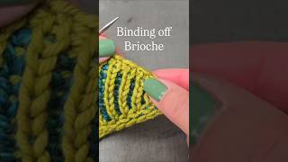 Here's how I bind off Brioche Boomerang. With an alternating Jeny's Surprisingly Stretchy BO!