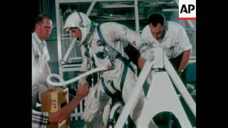 Gt-Ii Astronauts Pete Conrad & Richard Cooper Are Fitted For Space Venture