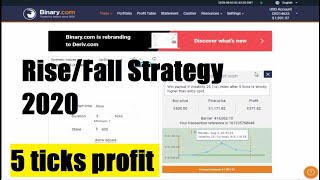 Binary com. || Profit $1,097.29 in 3minute - Secret Trading Risefall - Binary Options Strategy