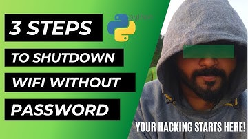 Shutdown Wi-Fi without password | python scripting | How to hack Wi-Fi without password