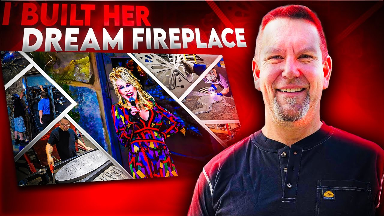 Welding Dolly Parton's Heart Song Lodge Fireplace - Stunning Custom Design!