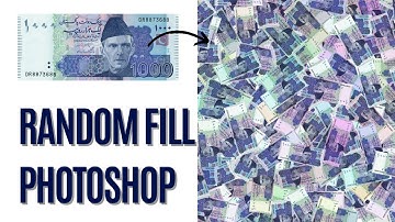 how to create random fill in photoshop | Random pattern fill | Hidden photoshop script