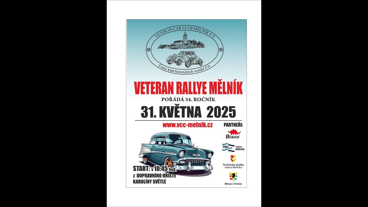 Veterán rallye Mělník 2025