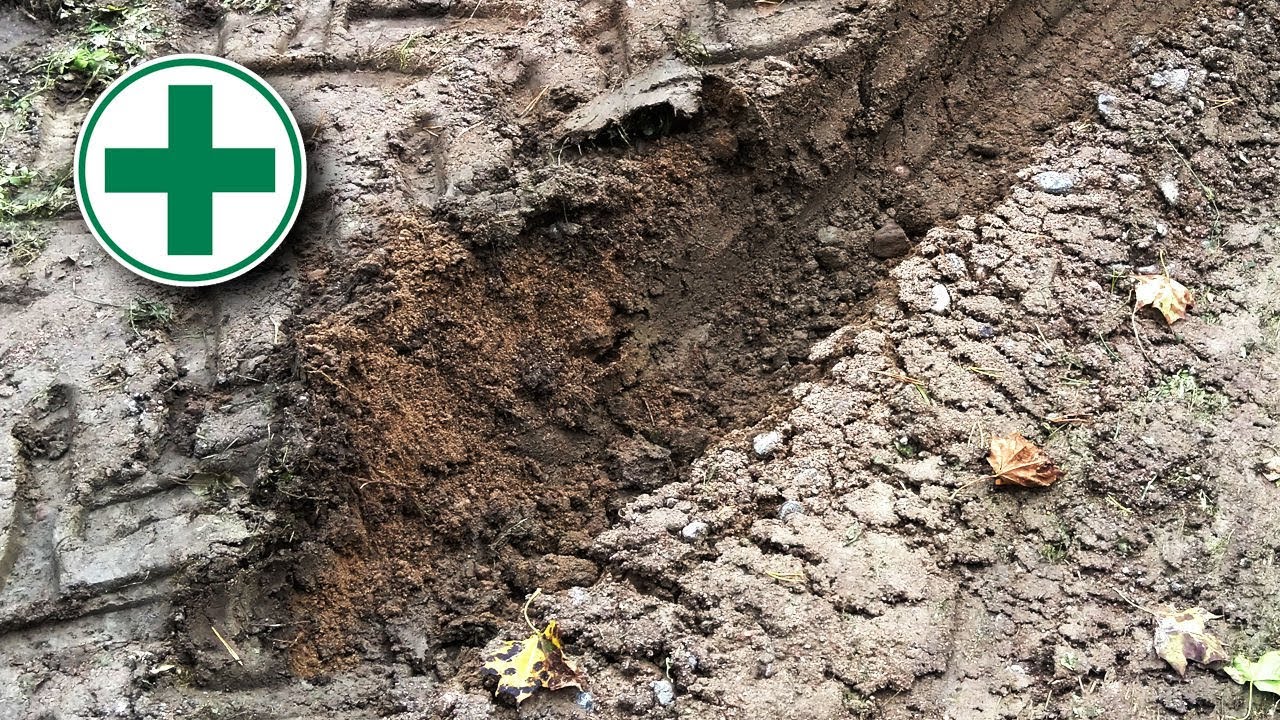 First aid for muddy driveway