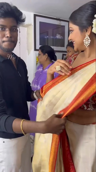 Abhirami beautiful saree draping ❤️