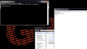 Textausgabe in der CMD - Batch - Lektion 1