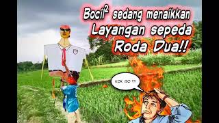 Layangan unik sepeda