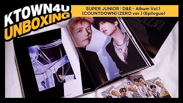 UNBOXING SUPER JUNIOR : D&E Album Vol.1 [COUNTDOWN] (ZERO ver.) (Epilogue) l 슈퍼주니어 카운트다운 언박싱