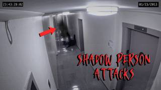 Paranormal Caught on Camera: Shadow Person Attacks Man, Crone Creature & Ghost Faces in Windows