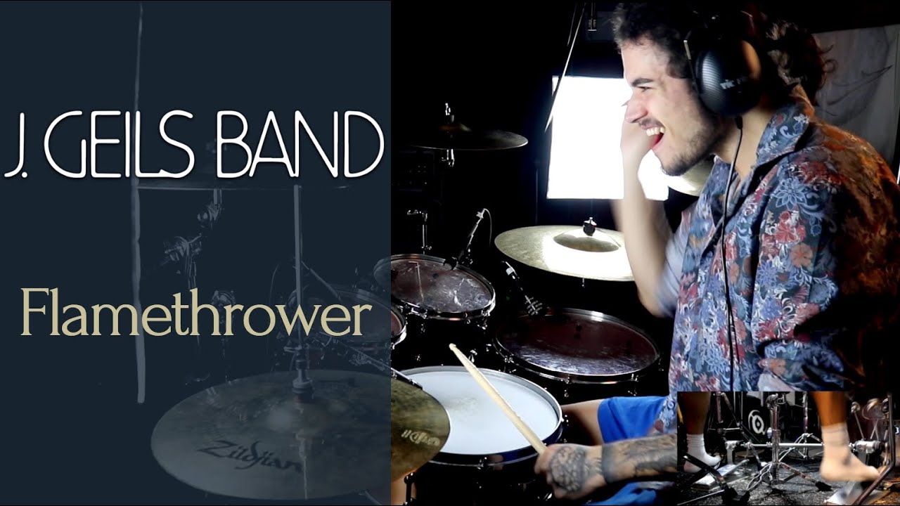 The J. Geils Band - Flamethrower - drum cover