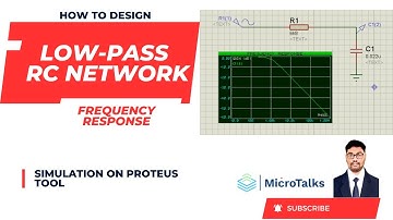 Design and analyze low-pass RC Network frequency response #simulation #proteus