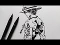 How to draw Ace | One Piece 