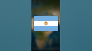 Design of Argentina Flag...#shorts