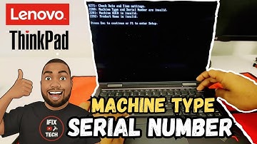 Lenovo ThinkPad Beeping Error - How to Update Serial Number Machine Type UUID and Product Name