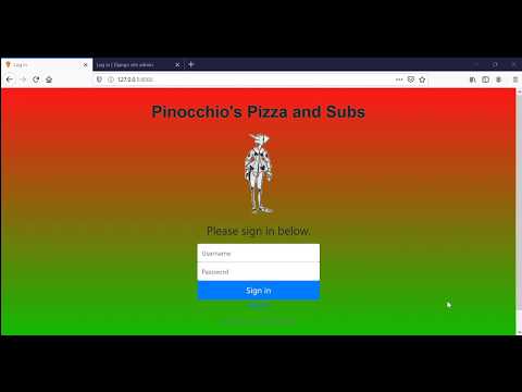 Project 3 Pizza HarvardX CS50W Web 2020