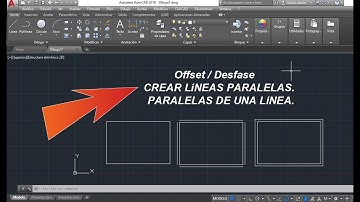 AUTOCAD - COMANDO Offset/Desfase, PARALERA DE UNA LINEA _ LINEAS PARALELAS EN AUTOCAD