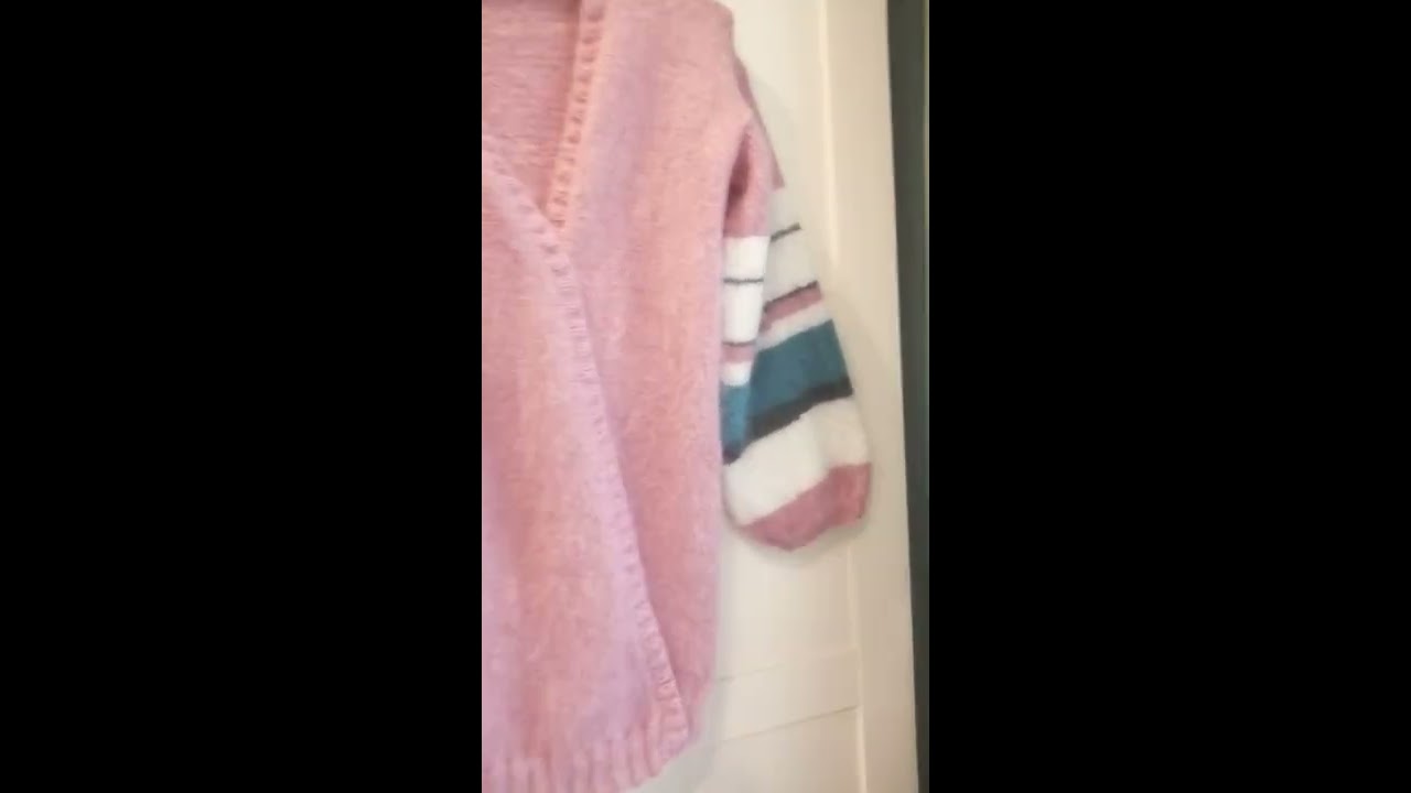 Мохеровый кардиган с широкими рукавами