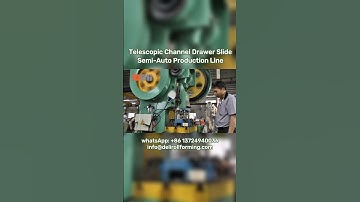 How to produce telescopic channel drawer slides (with semi-auto assembly) #rollformingmachine #slide