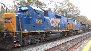Rare EMD GP15T Tunnel Motor On CSX Freight Train