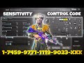 New Update 3.9🔥Best Sensitivity Code + Control  Settings Pubg Mobile /Bgmi Sensitivity 2025