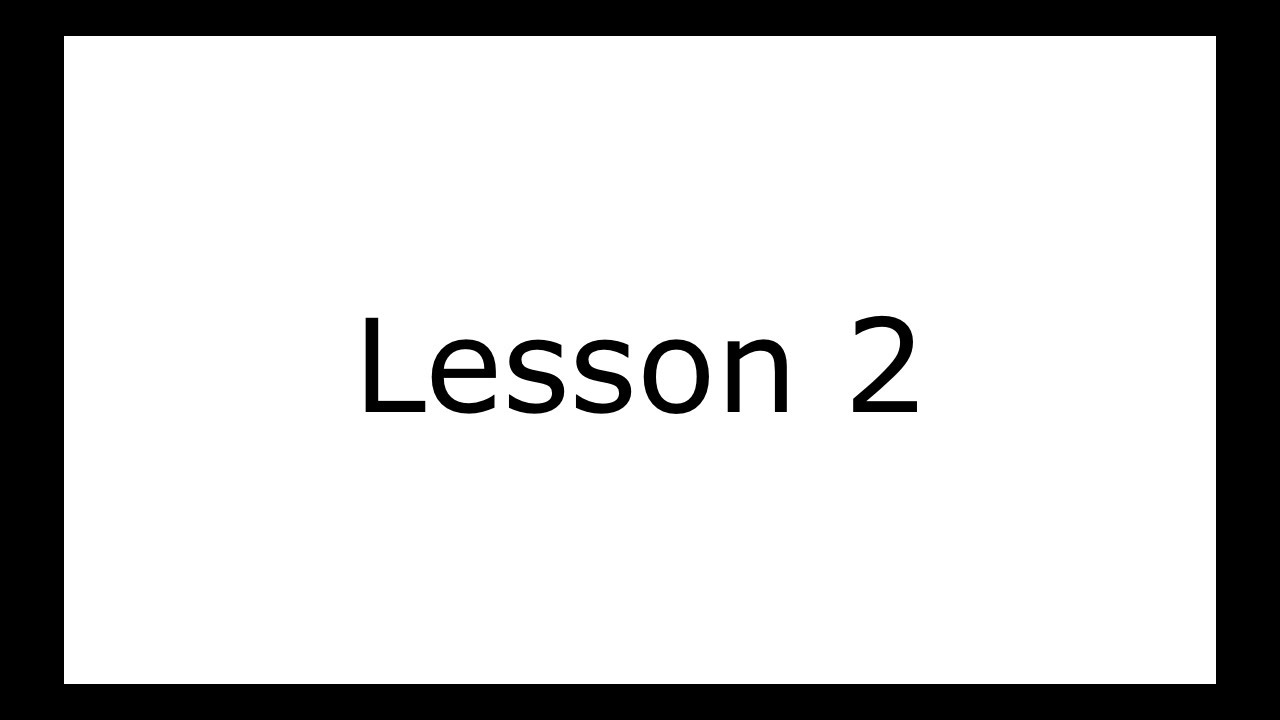 Lua for Kids: Lesson 2 - YouTube