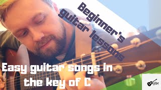 Video thumbnail of "Easy guitar songs in the key of C"