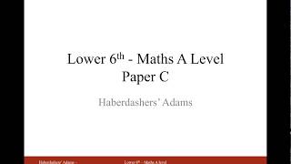 AS Maths - Pure - Practice Paper C - Q4