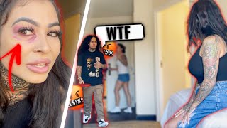 &quot;I GOT BEAT UP&quot; PRANK ON BOYFRIEND *HE GETS FURIOUS*