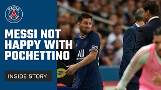 Messi Angry With Pochettino Subbed Off Psg Vs Lyon Messi Pochettino Fight Freekick Penalty