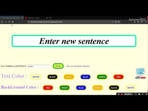Web Game Tutorial -1 || HTML, CSS, JS || Playing with color || Advanced Web Development Tutorials ||