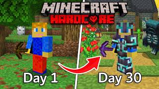 I Spent 30 REAL LIFE DAYS in Hardcore Minecraft...