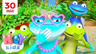 La grenouille s’lave pas les pieds 🐸 | Chansons avec des animaux pour Enfants | HeyKids en Français