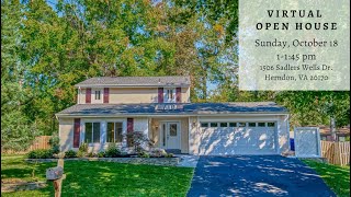 Virtual Open House Of A Beautiful Herndon Home!