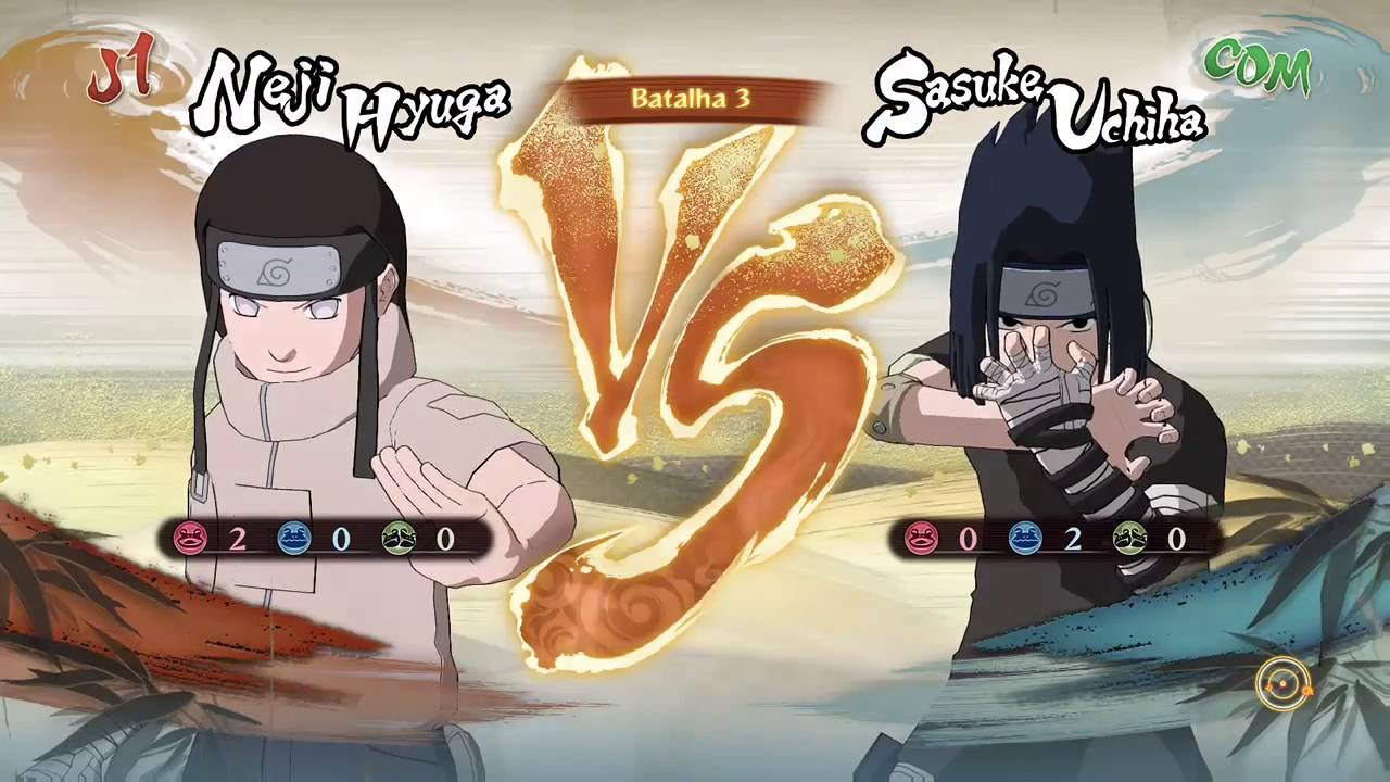 Sasuke(clássico) vs Neji (clássico)