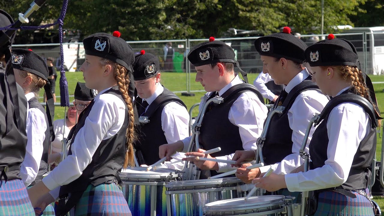 Fraserburgh RBL Pipe Band Grade 4A final at 2024 European Pipe Band Championships Perth Scotland