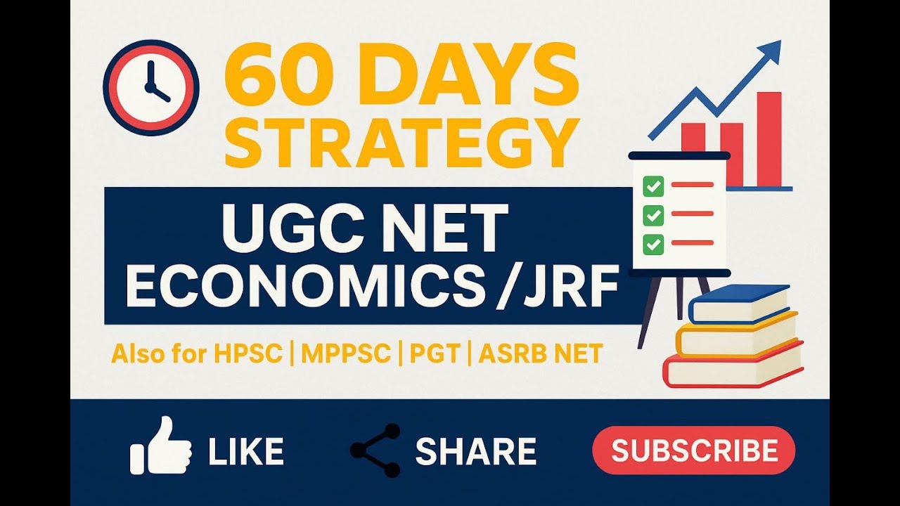 UGC NET Economics|60 days strategy| JRF Economics strategy June 2025 ...