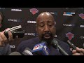 New York Knicks speak to media