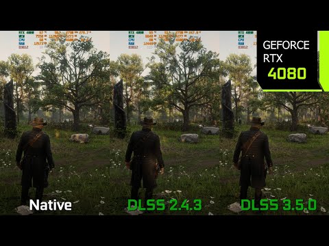 Red Dead Redemption 2 | RTX 4080 4K DLSS 2.4.3 vs DLSS 3.5.0 - Image Quality/Performance Comparison