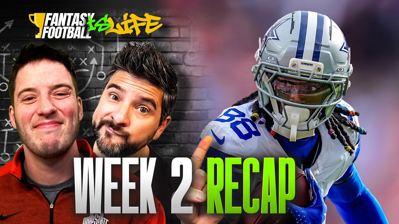Week 2 Sunday Night Recap | Fantasy Football is Life – LIVE